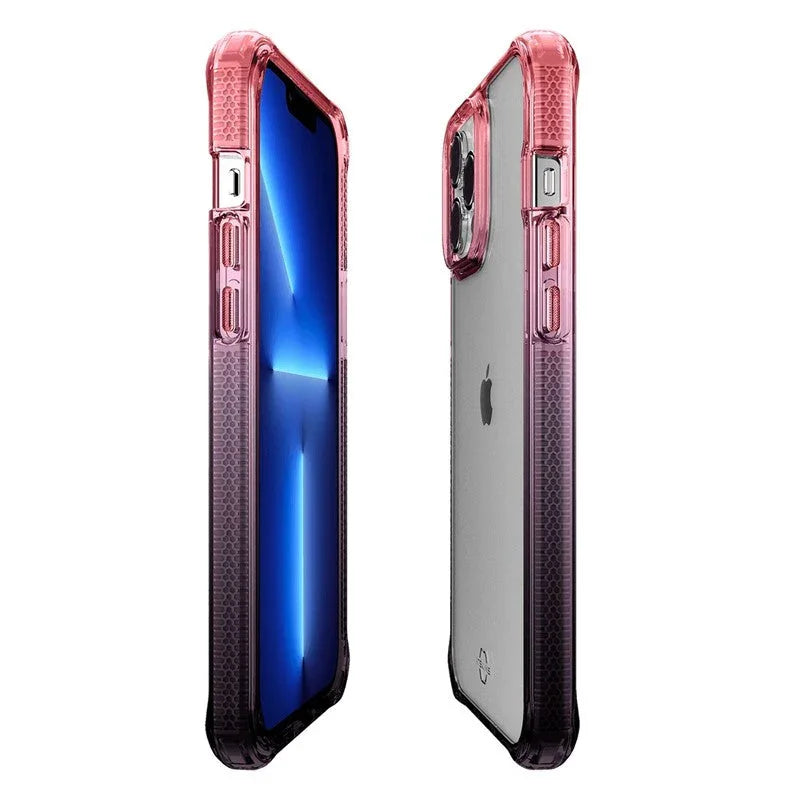 Itskins Supreme Prism iPhone 13 Pro Max Cover - Light Pink And Grey - Tashqila Itskins Supreme Prism iPhone 13 Pro Max Cover - Light Pink And Grey - Tashqila